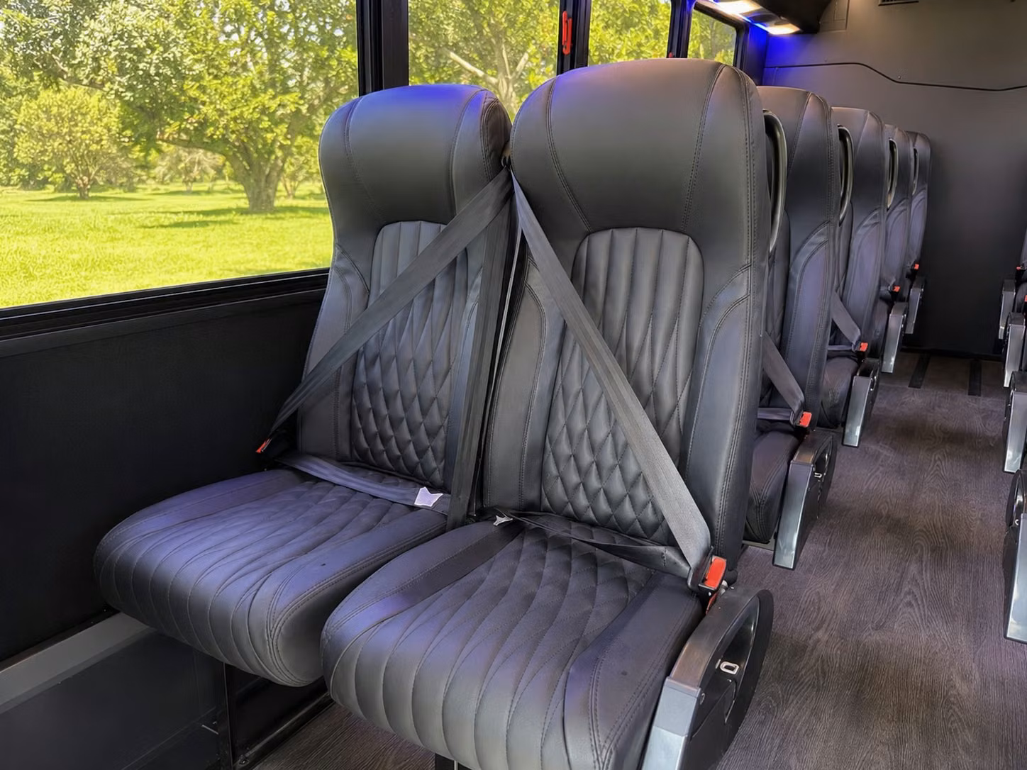 15 passenger minibus inside